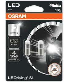 ΛΑΜΠΑ OSRAM T4W LEDriving SL White 6000K 12V Blister 2ΤΜΧ